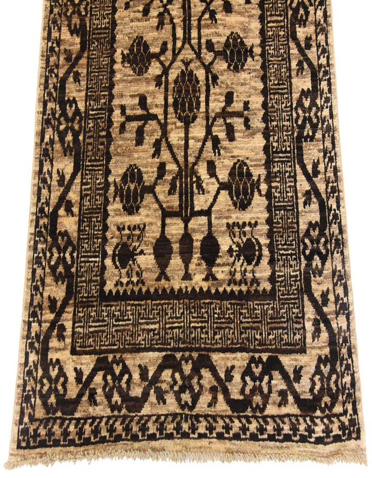 Detail image of  3' x 9' 7  Hand Knotted Khotan Ziegler Oriental Runner Rug