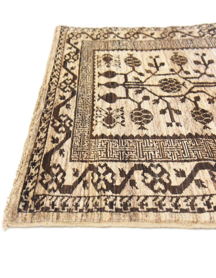 Detail image of  3' x 9' 7  Hand Knotted Khotan Ziegler Oriental Runner Rug