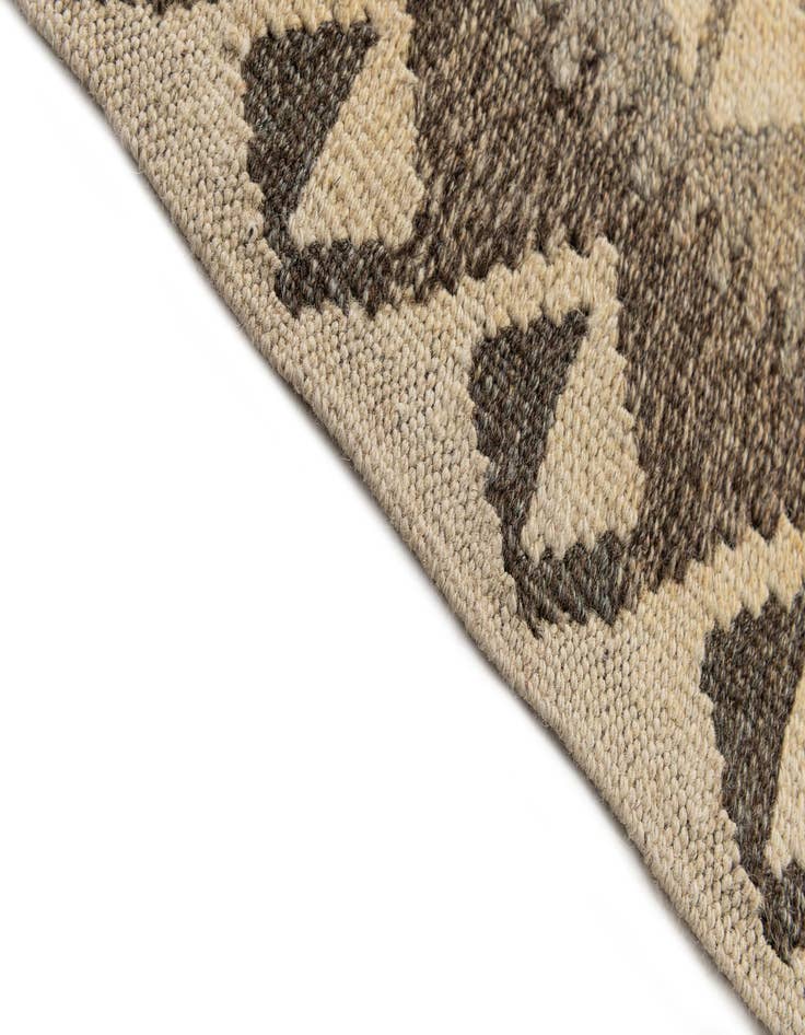 Detail image of  2' 9 x 9' 9  Hand Woven Kilim Maymana Wool Runner Rug