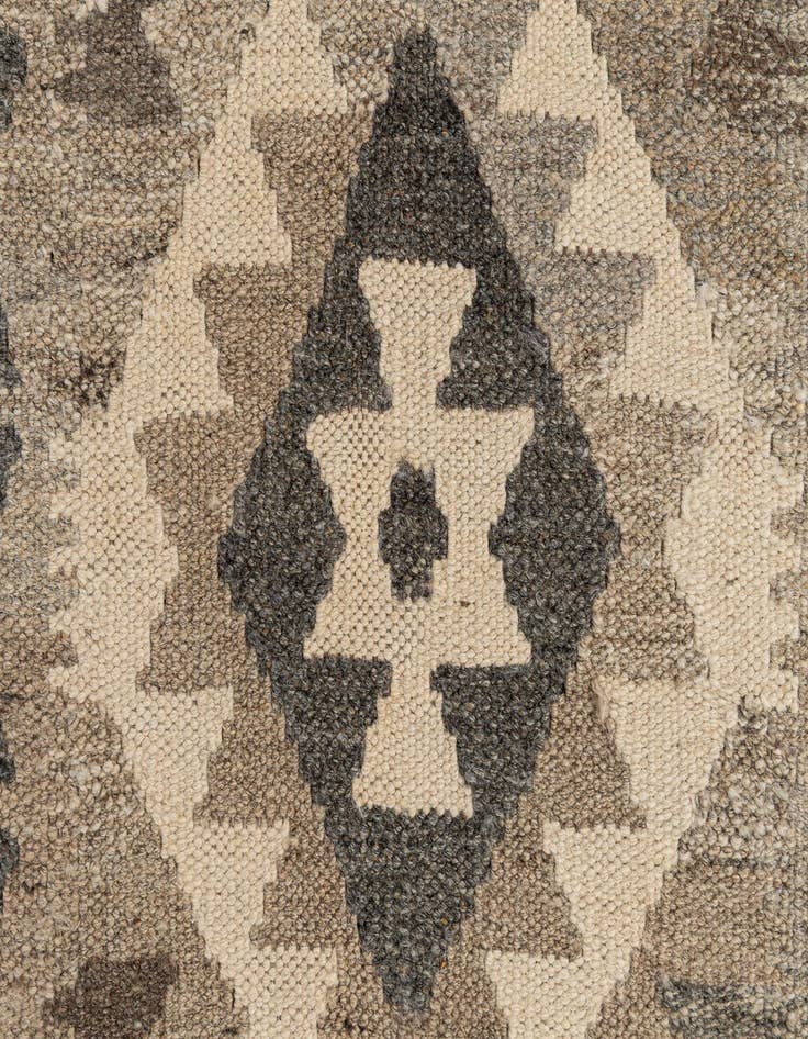 Detail image of  2' 9 x 9' 9  Hand Woven Kilim Maymana Wool Runner Rug