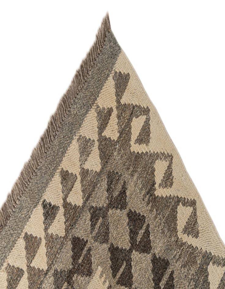 Detail image of  2' 9 x 9' 9  Hand Woven Kilim Maymana Wool Runner Rug