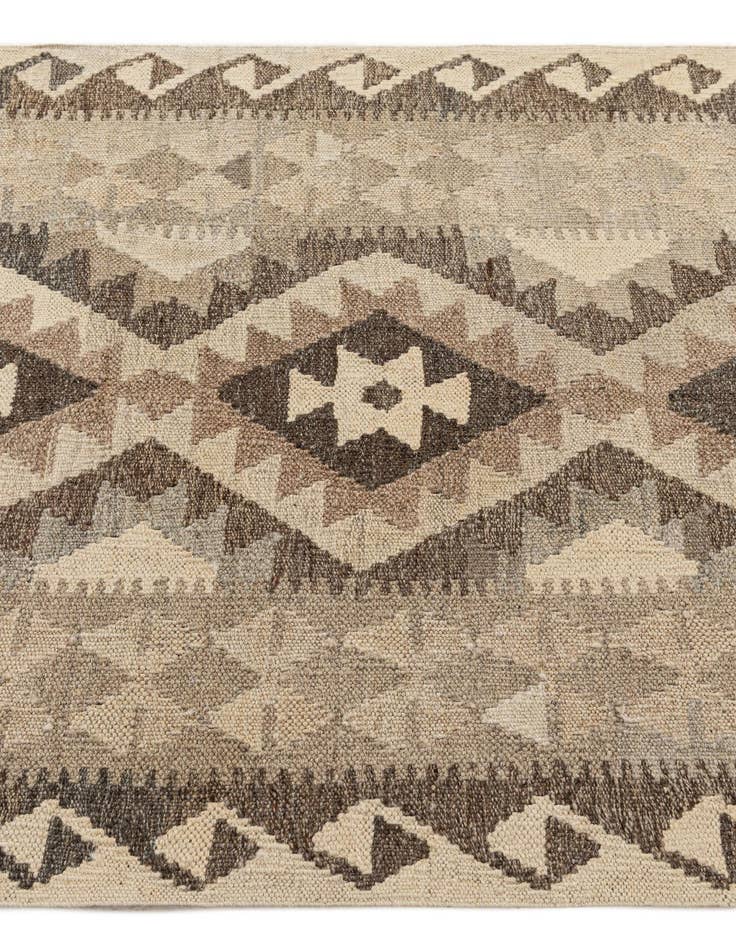 Detail image of  2' 9 x 9' 6  Hand Woven Kilim Maymana Wool Runner Rug