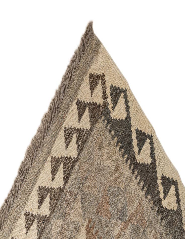 Detail image of  2' 9 x 9' 7  Hand Woven Kilim Maymana Wool Runner Rug