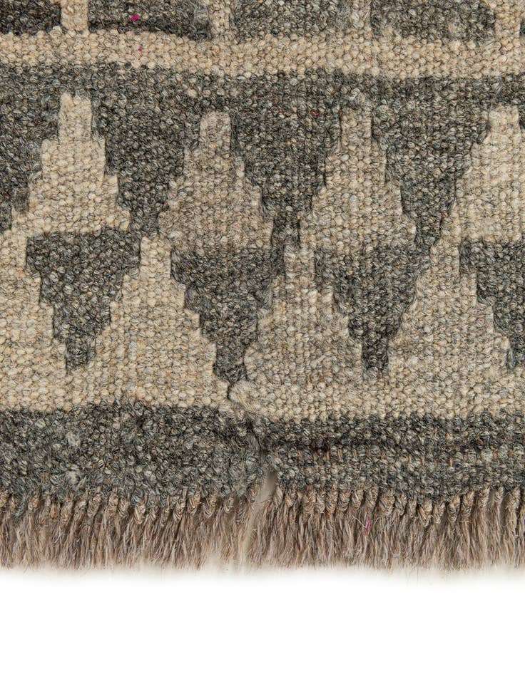 Detail image of  2' 11 x 9' 9  Hand Woven Kilim Maymana Wool Runner Rug