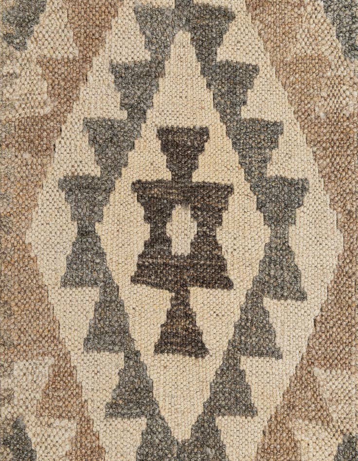 Detail image of  2' 9 x 9' 10  Hand Woven Kilim Maymana Wool Runner Rug