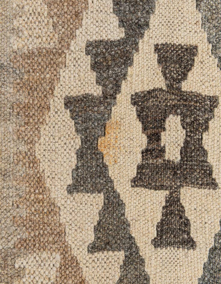 Detail image of  2' 9 x 9' 10  Hand Woven Kilim Maymana Wool Runner Rug