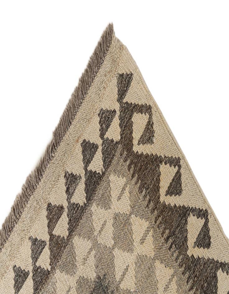 Detail image of  2' 9 x 9' 10  Hand Woven Kilim Maymana Wool Runner Rug