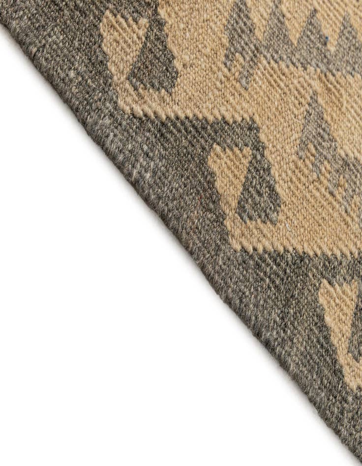 Detail image of  3' 1 x 9' 7  Hand Woven Kilim Maymana Wool Runner Rug