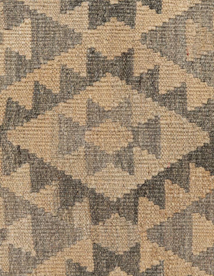 Detail image of  3' 1 x 9' 7  Hand Woven Kilim Maymana Wool Runner Rug