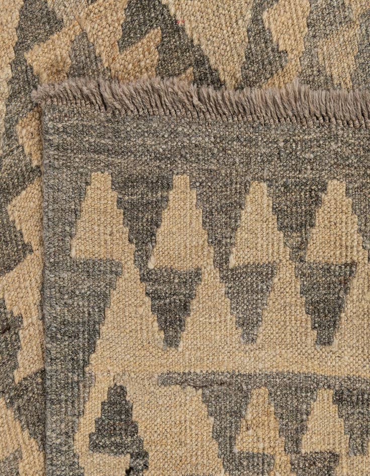 Detail image of  3' 1 x 9' 7  Hand Woven Kilim Maymana Wool Runner Rug