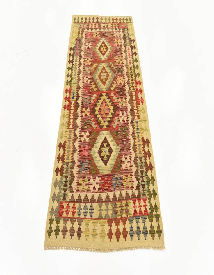 Detail image of  3' 2 x 6' 6  Hand Woven Kilim Maymana Runner Rug