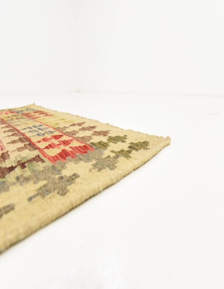 Detail image of  3' 2 x 6' 6  Hand Woven Kilim Maymana Runner Rug