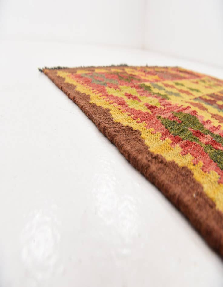 Detail image of  3' 3 x 6' 6  Hand Woven Kilim Maymana Wool Runner Rug