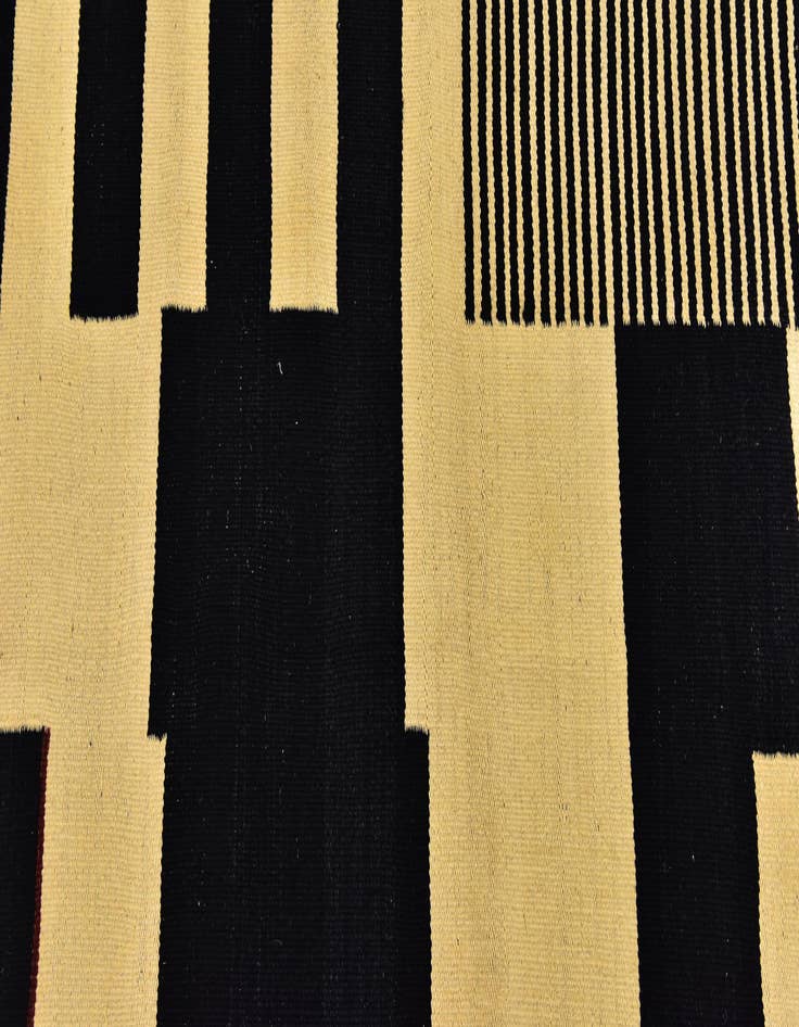 Detail image of  2' 8 x 8' 2  Hand Woven Kilim Modern Wool Runner Rug
