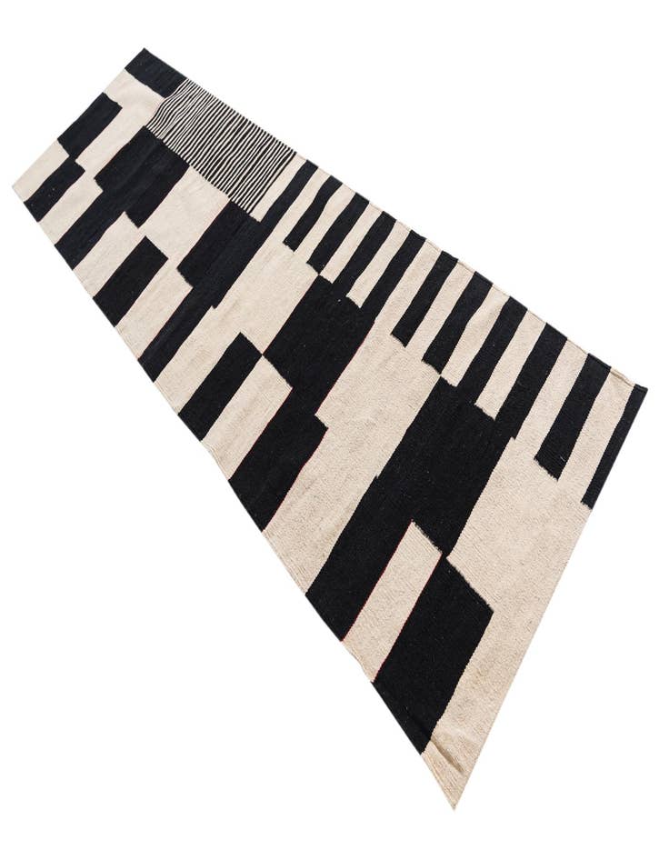 Detail image of  2' 8 x 9' 3  Hand Woven Kilim Modern Wool Runner Rug