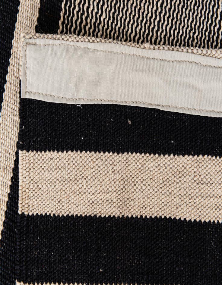 Detail image of 2' 8 x 13' 4 Hand Woven Kilim Modern Wool Runner Rug