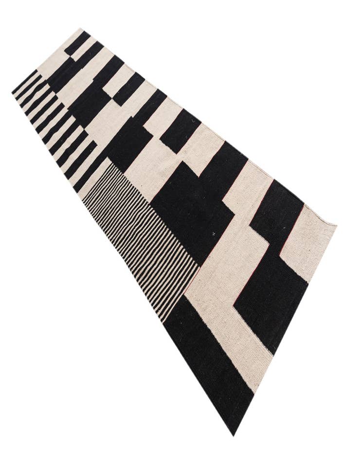 Detail image of  2' 9 x 9' 7  Hand Woven Kilim Modern Wool Runner Rug