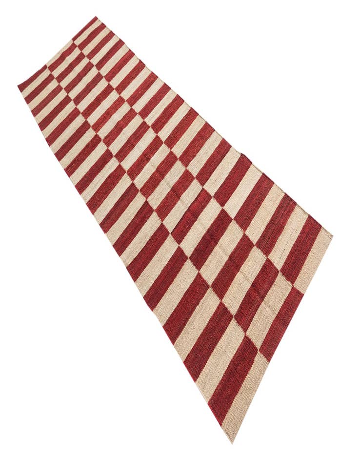 Detail image of  2' 6 x 7' 6  Hand Woven Kilim Modern Wool Runner Rug