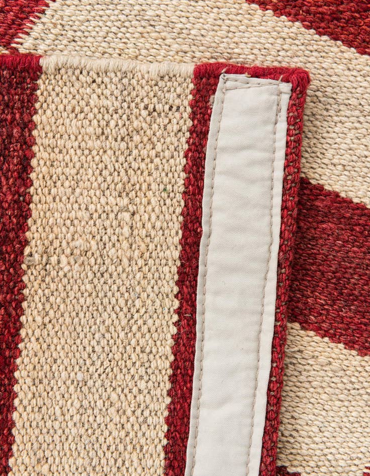 Detail image of  2' 6 x 7' 6  Hand Woven Kilim Modern Wool Runner Rug