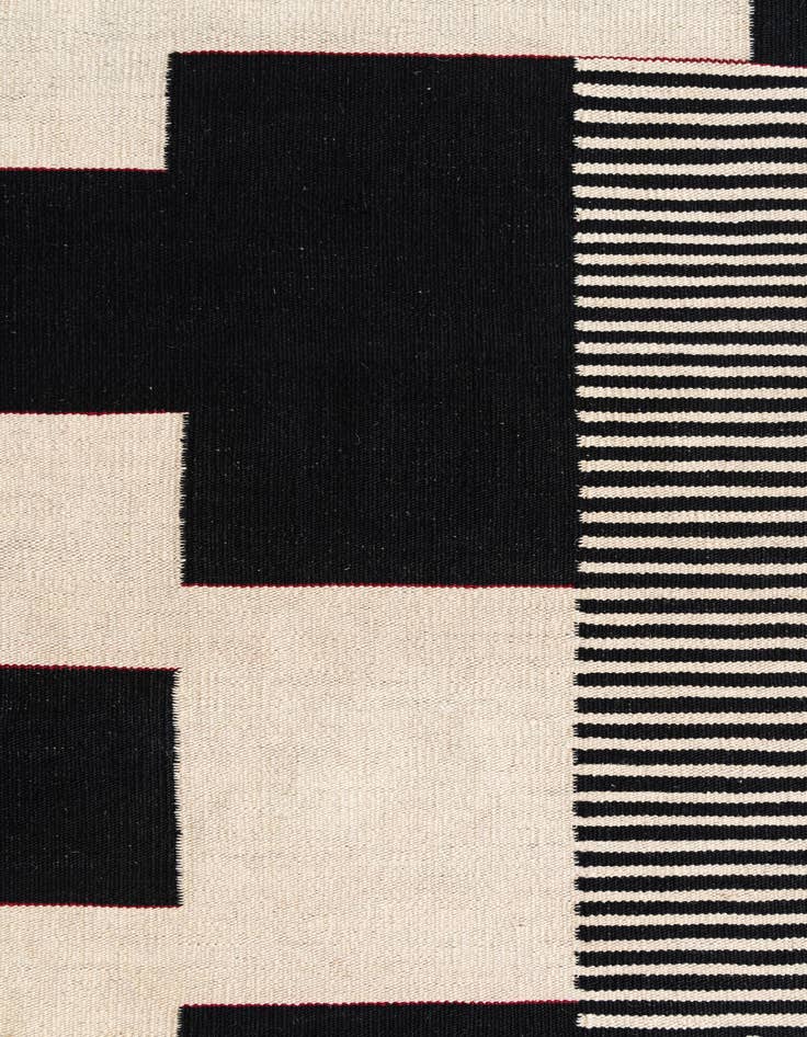 Detail image of  2' 9 x 9' 8  Hand Woven Kilim Modern Wool Runner Rug