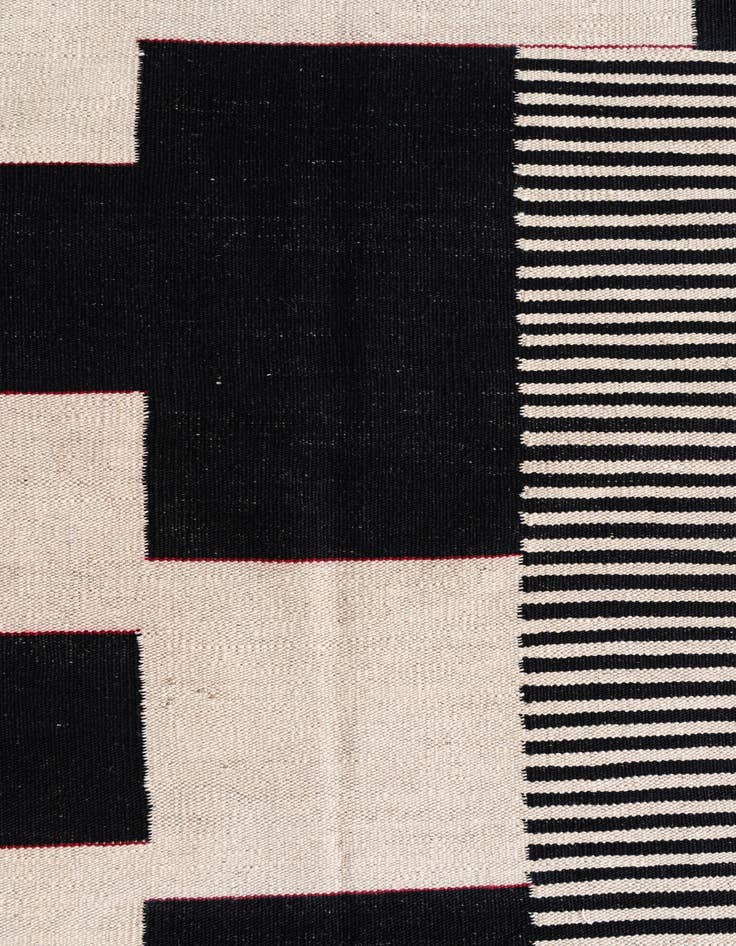 Detail image of  2' 8 x 9' 7  Hand Woven Kilim Modern Wool Runner Rug