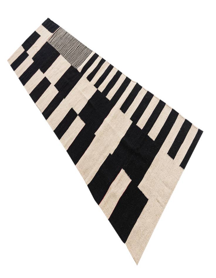 Detail image of  2' 8 x 9' 5  Hand Woven Kilim Modern Wool Runner Rug