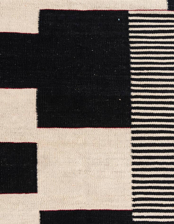 Detail image of  2' 8 x 9' 5  Hand Woven Kilim Modern Wool Runner Rug