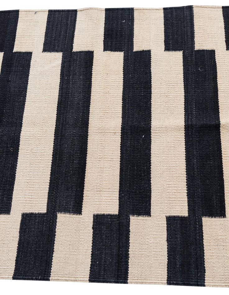 Detail image of 2' 8 x 9' 9 Hand Woven Kilim Modern Wool Runner Rug