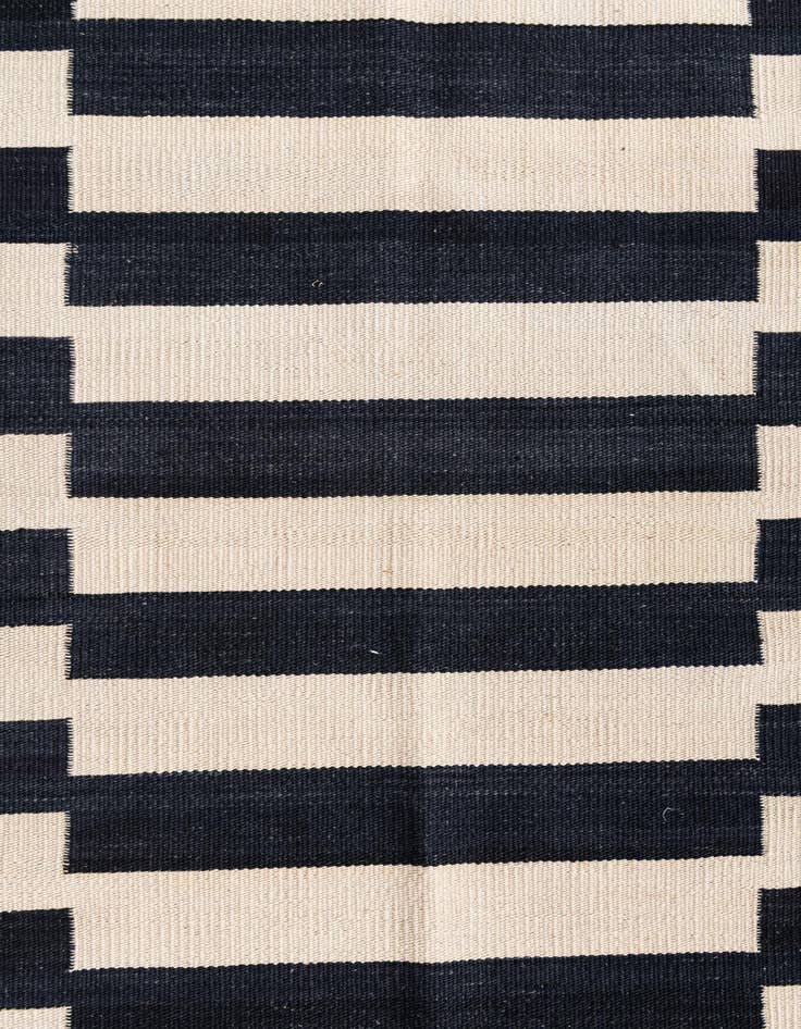 Detail image of 2' 8 x 9' 9 Hand Woven Kilim Modern Wool Runner Rug