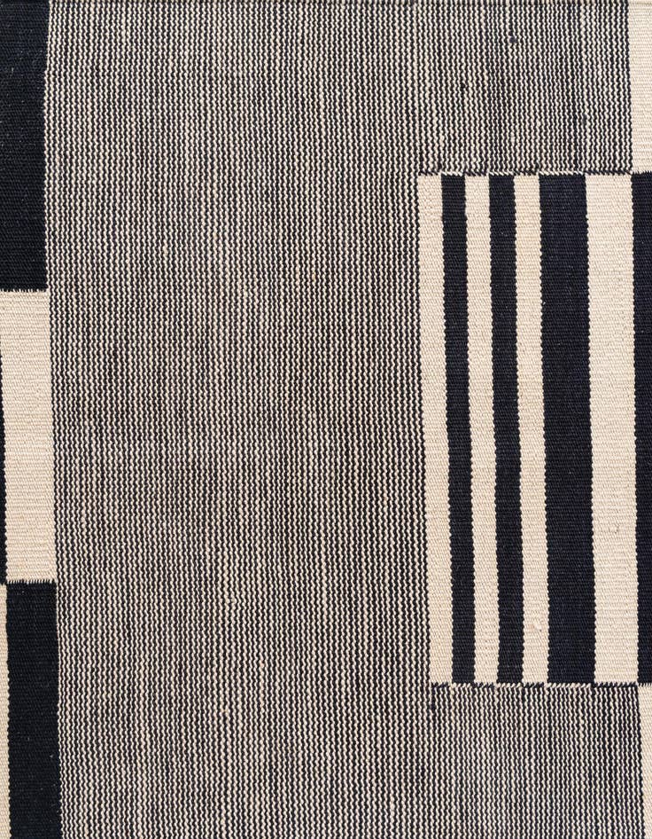 Detail image of 2' 8 x 9' 9 Hand Woven Kilim Modern Wool Runner Rug