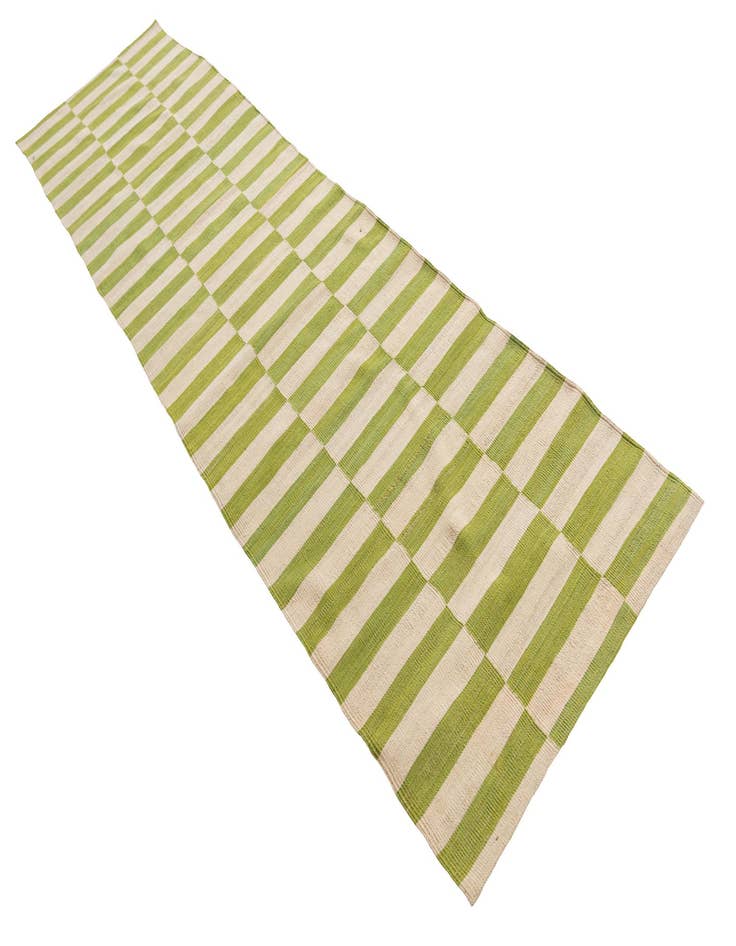 Detail image of  2' 7 x 9' 10  Hand Woven Kilim Modern Wool Runner Rug