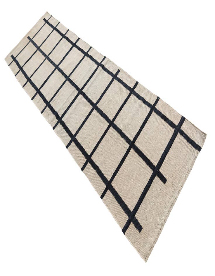 Detail image of  2' 3 x 7' 10  Hand Woven Kilim Modern Wool Runner Rug