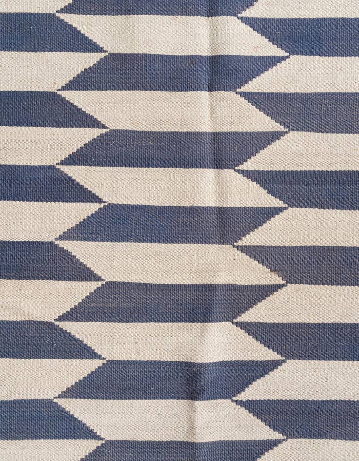 Detail image of  2' 8 x 9' 8  Hand Woven Kilim Modern Wool Runner Rug