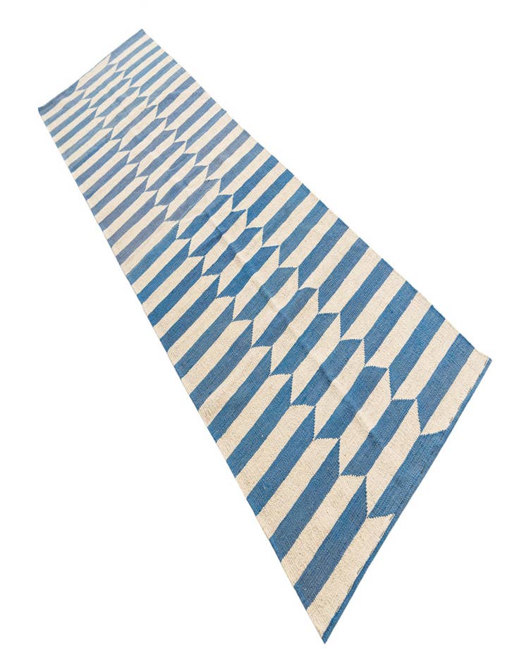 Detail image of  2' 9 x 9' 7  Hand Woven Kilim Modern Wool Runner Rug