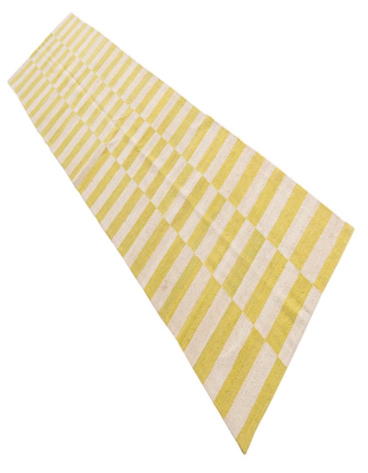 Detail image of  2' 6 x 9' 10  Hand Woven Kilim Modern Wool Runner Rug