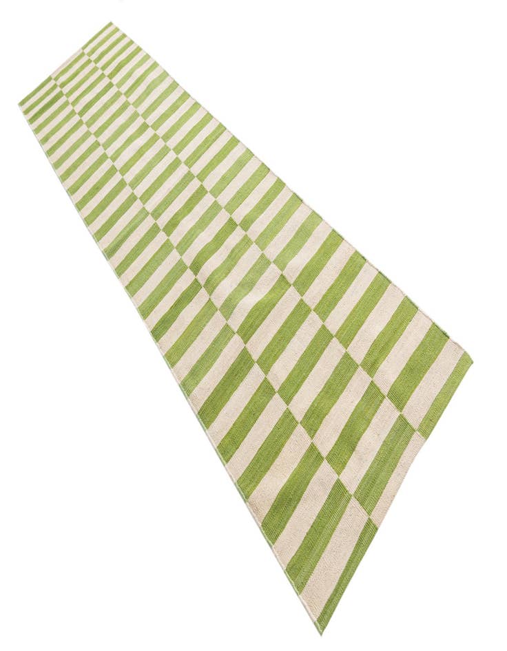 Detail image of  2' 7 x 9' 8  Hand Woven Kilim Modern Wool Runner Rug