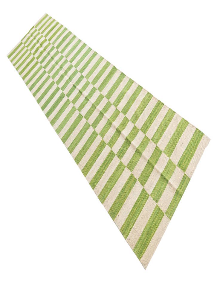 Detail image of  2' 6 x 9' 9  Hand Woven Kilim Modern Wool Runner Rug