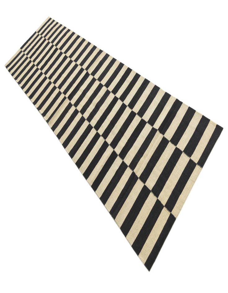 Detail image of  2' 8 x 9' 9  Hand Woven Kilim Modern Wool Runner Rug