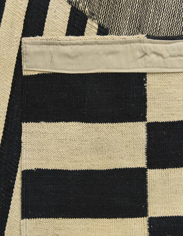 Detail image of  2' 10 x 9' 6  Hand Woven Kilim Modern Wool Runner Rug