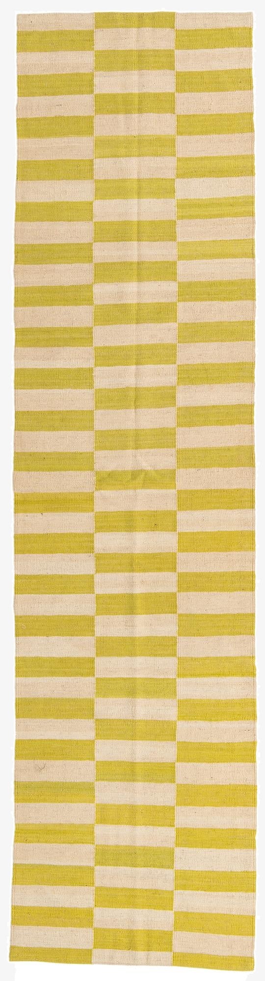  2' 6 x 9' 10  Hand Woven Kilim Modern Wool Runner Rug