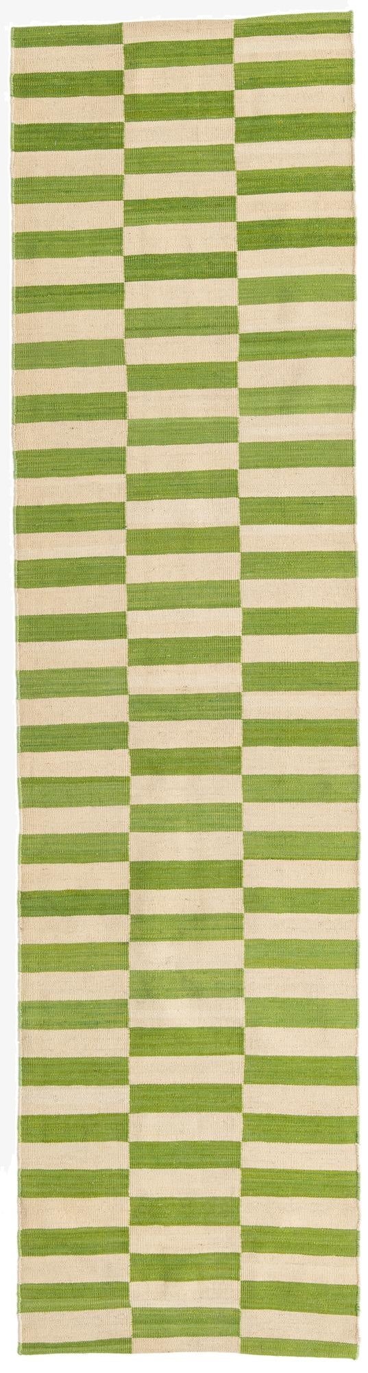  2' 7 x 9' 8  Hand Woven Kilim Modern Wool Runner Rug