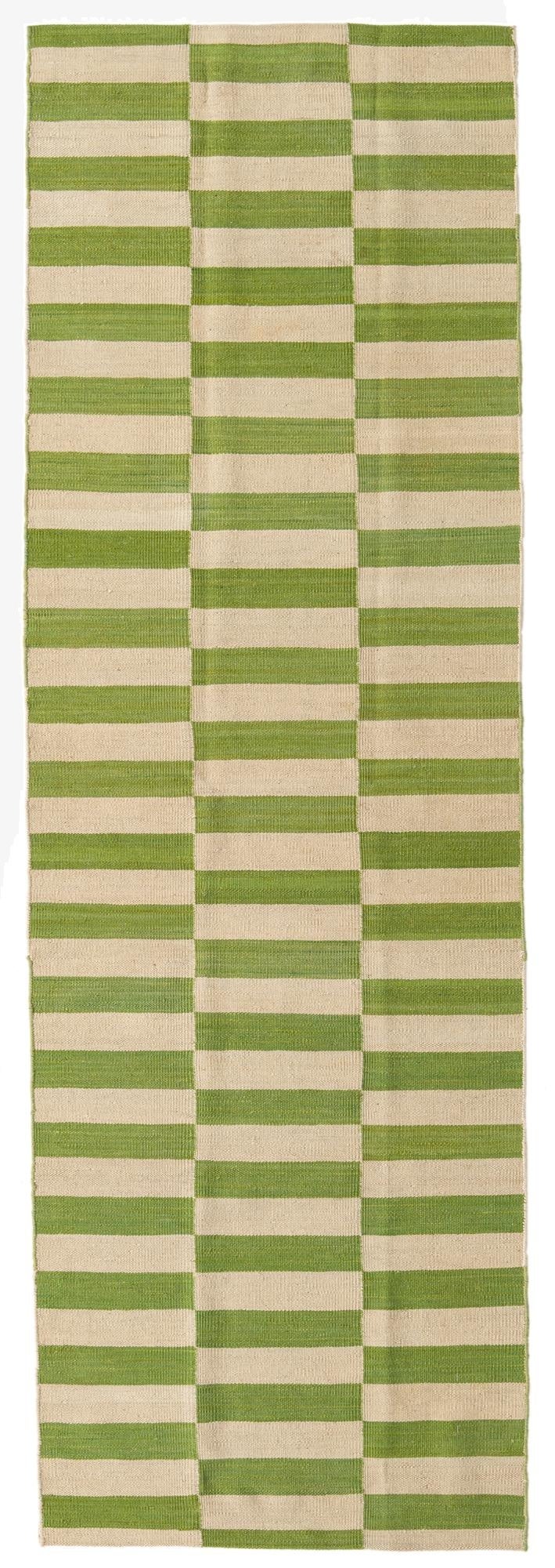  2' 6 x 7' 9  Hand Woven Kilim Modern Wool Runner Rug