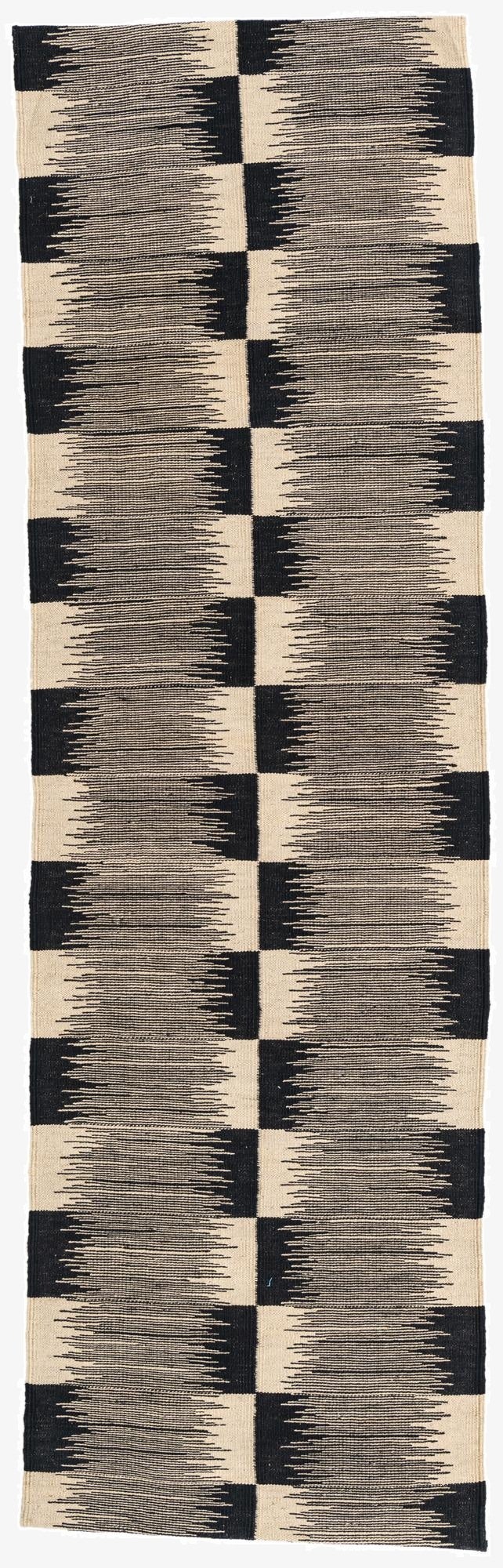  2' 6 x 8' 5  Hand Woven Kilim Modern Wool Runner Rug