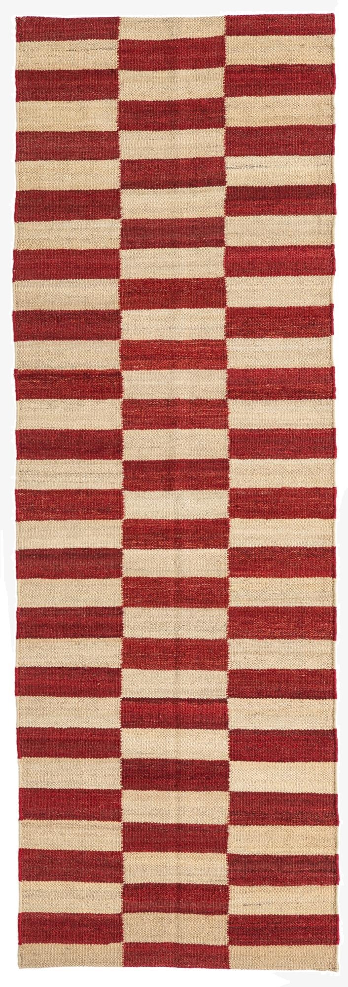  2' 6 x 7' 6  Hand Woven Kilim Modern Wool Runner Rug