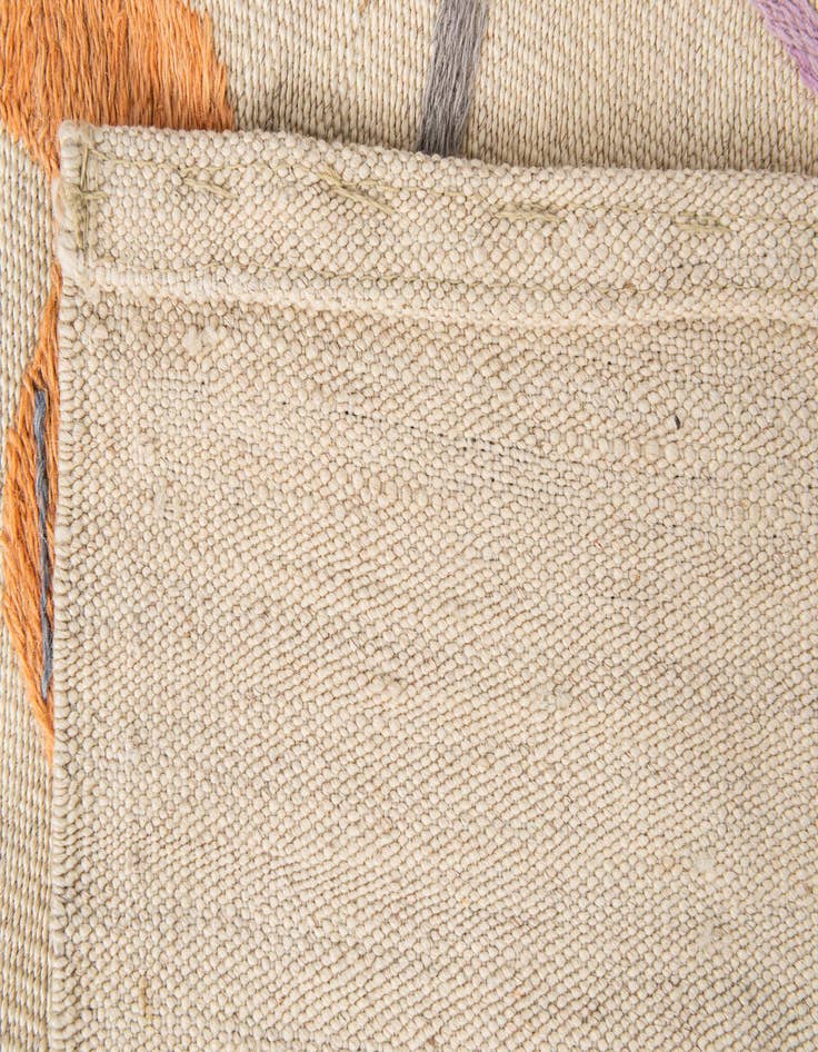 Detail image of  2' 7 x 7' 6  Hand Woven Kilim Suzani Wool Runner Rug