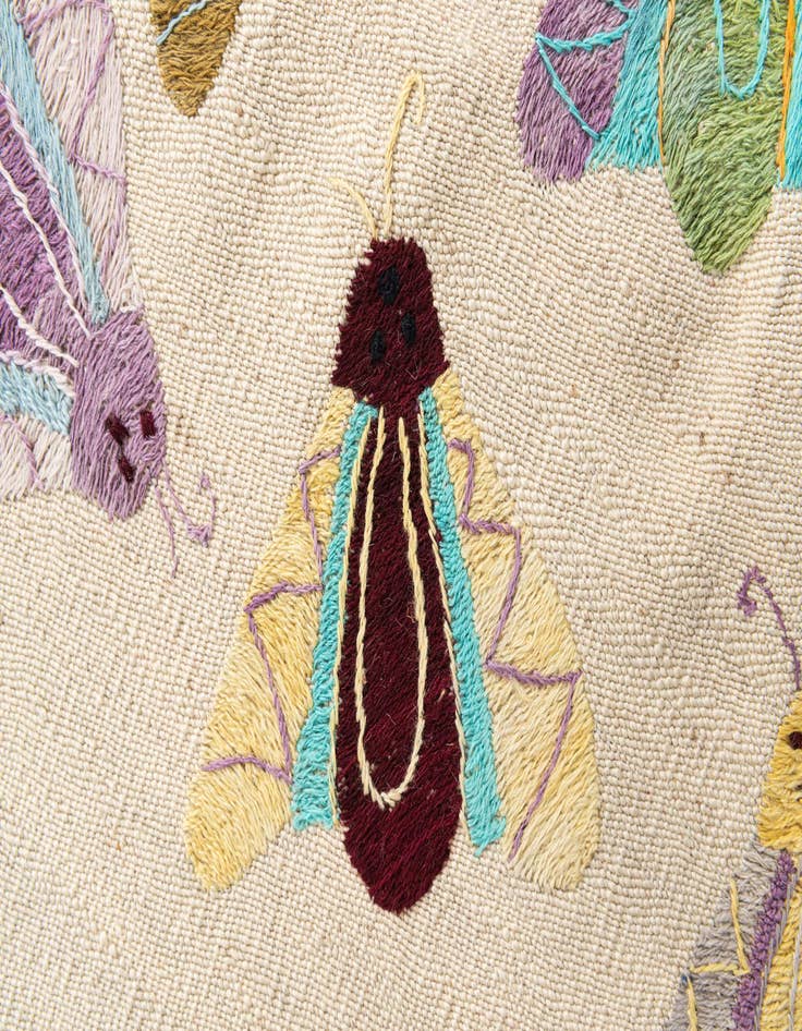 Detail image of  2' 5 x 9' 3  Hand Woven Kilim Suzani Wool Runner Rug