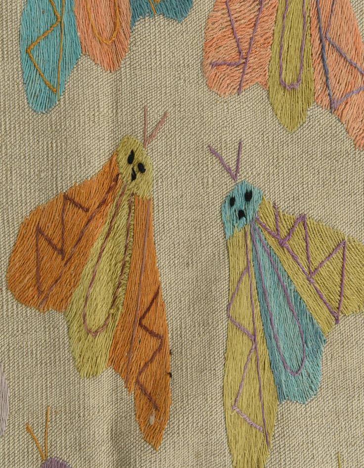 Detail image of  2' 5 x 9' 5  Hand Woven Kilim Suzani Wool Runner Rug