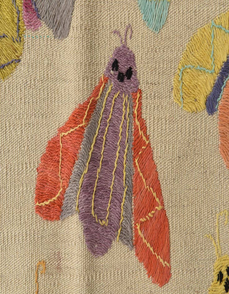 Detail image of  2' 6 x 7' 10  Hand Woven Kilim Suzani Wool Runner Rug