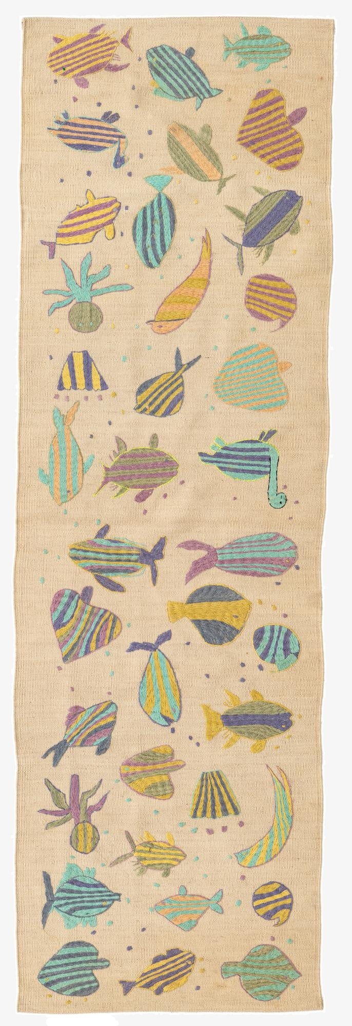  2' 4 x 7' 7  Hand Woven Kilim Suzani Wool Runner Rug