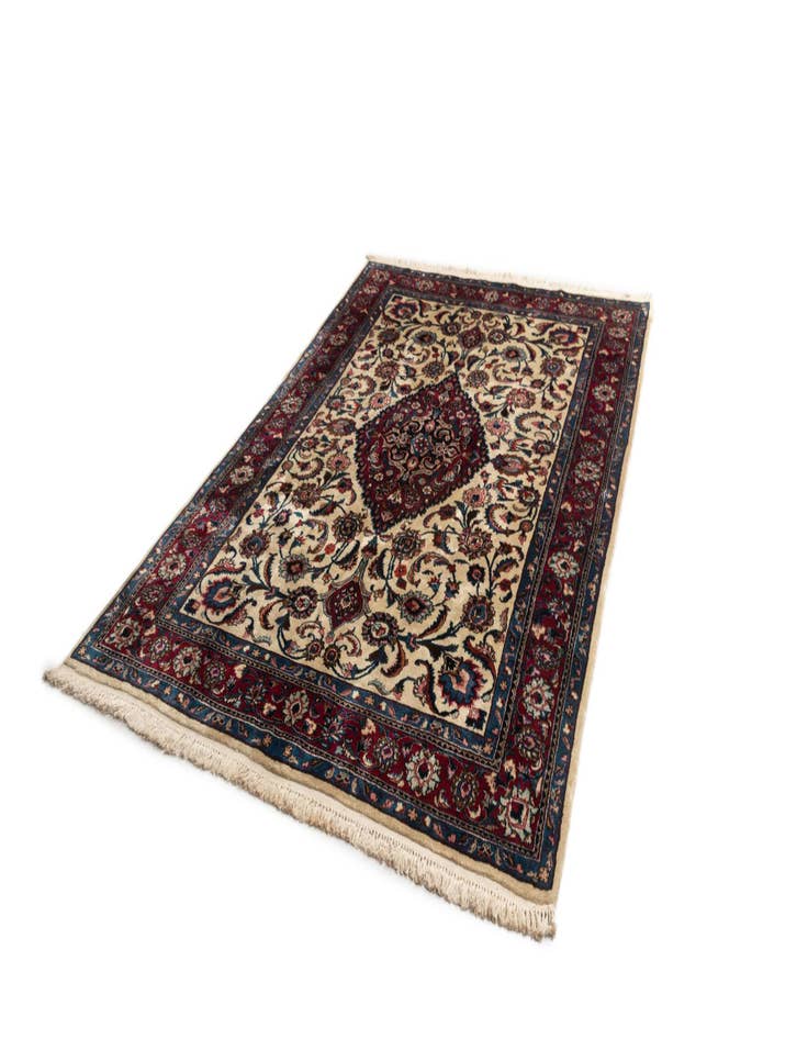Detail image of  4' 1 x 9' 7 Mashad Wool Runner Rug